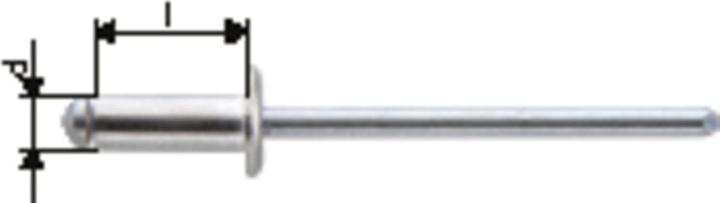Produktbild Gesipa Blindnieten 3,2x8 F Alu (500)
