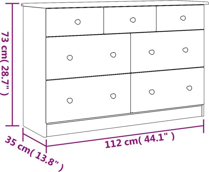 Image du produit vidaXL Paramona (112 x 35 x 73 cm)