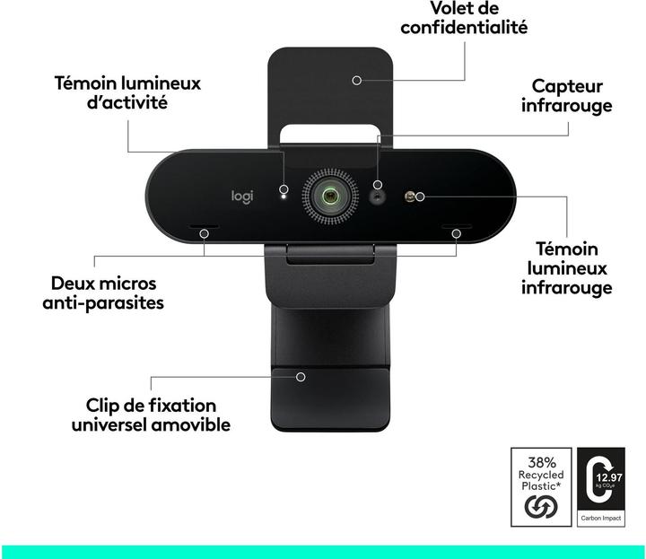 Image du produit Logitech BRIO 4K (13 Mpx)