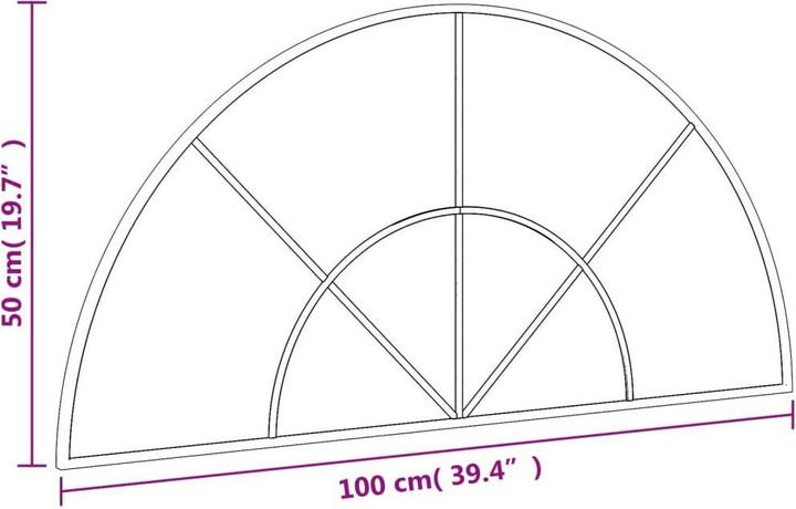 Immagine prodotto vidaXL Wandspiegel (100 x 100 cm)