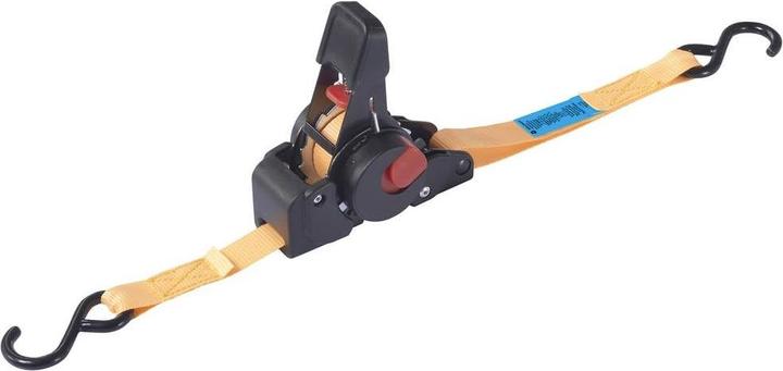 Actual product image Toolcraft TO-8689776 Self-retracting tensioning strap Tensile force LC tie-down lashing (single