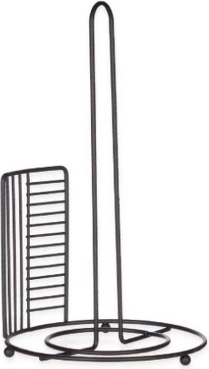 Immagine prodotto Kinvara Küchenpapierrollenhalterung Schwarz Metall 18,5 x 31,5 x 18,5 cm (6 Stück)