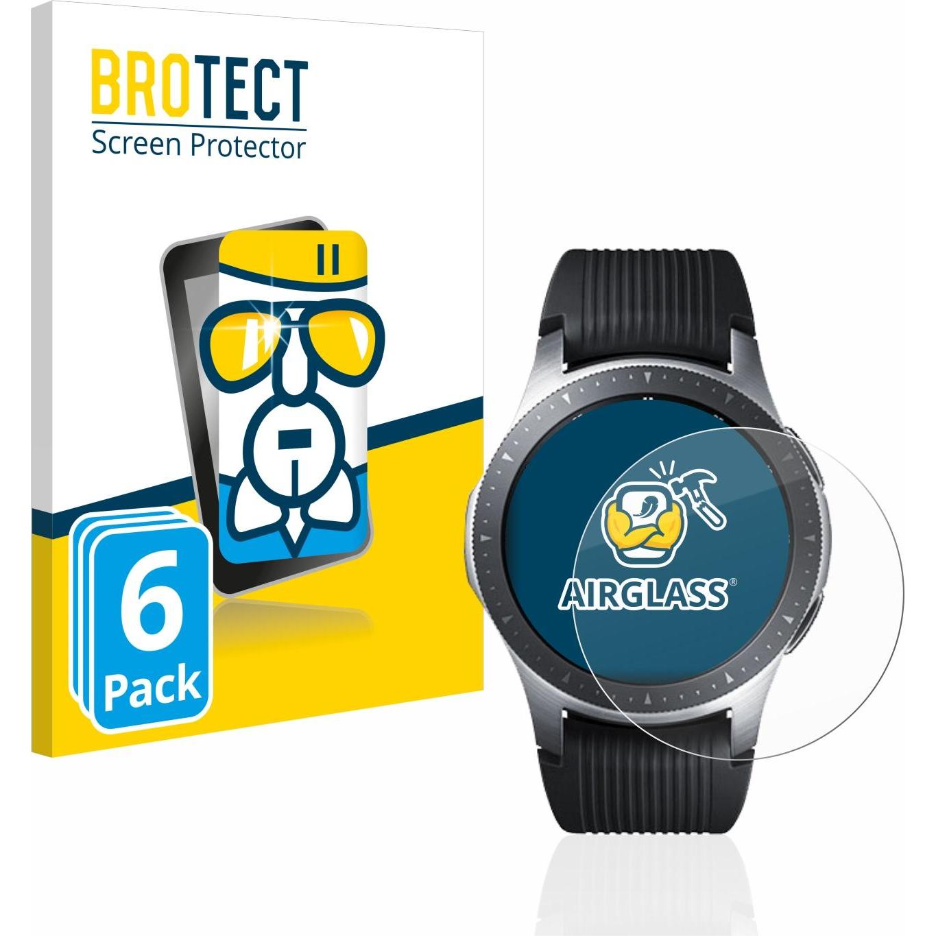 BROTECT AirGlass Panzerglasfolie, Smartwatch Schutzfolie, Transparent