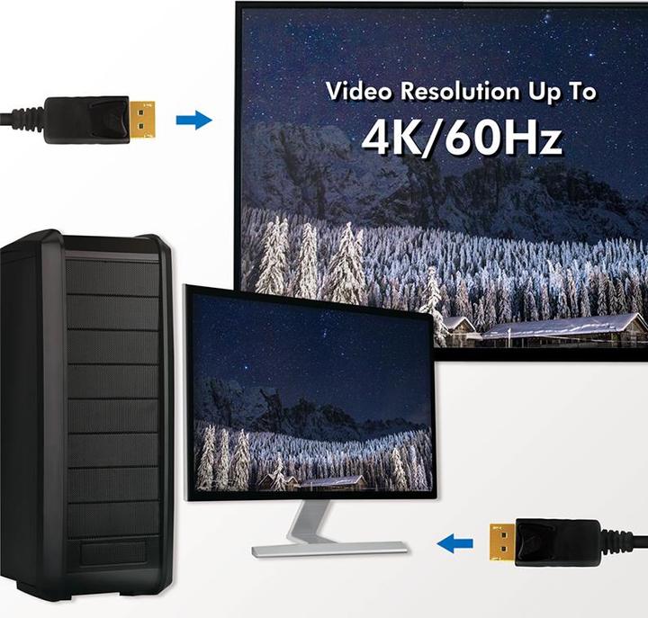 Actual product image LogiLink CD0102 DisplayPort cable (3 m, DisplayPort, 1.2)