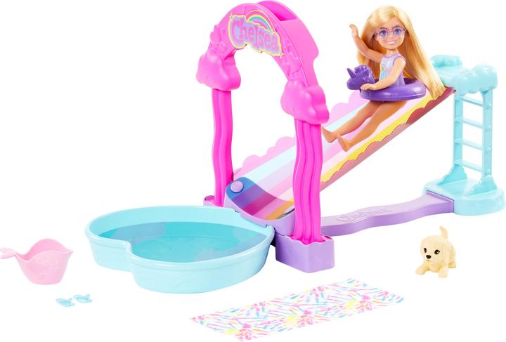 Actual product image Mattel Barbie Chelsea water slide playset