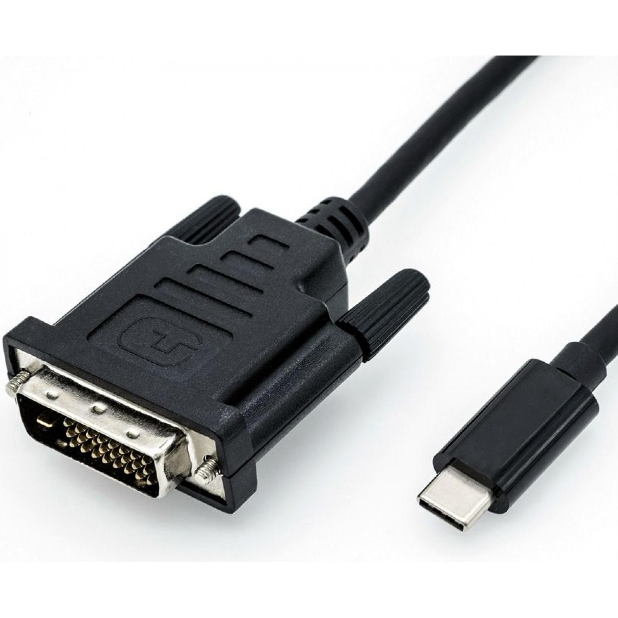 Roline Nero Usb Typ C — Dvi (Dvi, Usb-C), Adattatore Dati + Video,