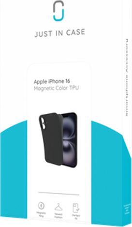 Image du produit Just in Case TPU Back Cover Noir Magnétique Apple iPhone 16 (Apple iPhone 16)