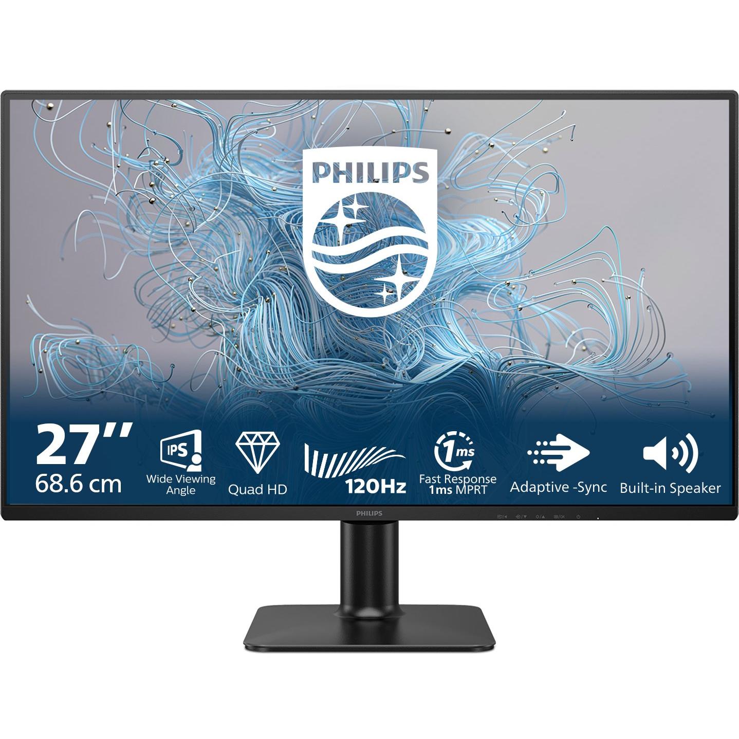 Philips 27E2N2500/00 (2560 x 1440 Pixel, 27"), Monitor, Schwarz