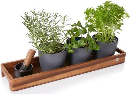 Produktbild AdHoc Serviertablett Serve Square, Akazienholz/Walnussho