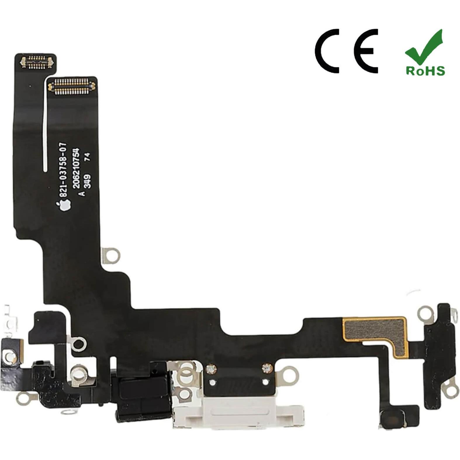 Clappio Ersatzteil Lightning Ladebuchse (iPhone 14), Mobilgerät Ersatzteile, Schwarz