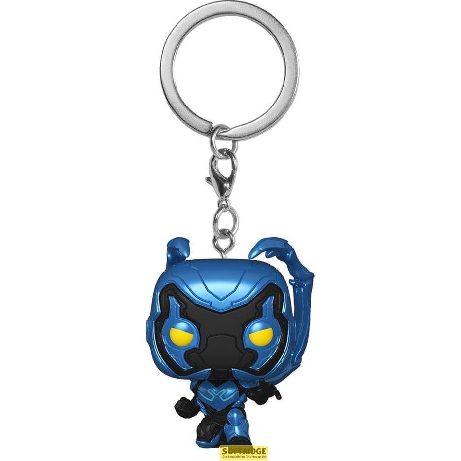 Funko, Schlüsselanhänger, Blue Beetle présentoir porte-clés Pocket POP! Vinyl Blue Beetle 4 cm (12), Blau