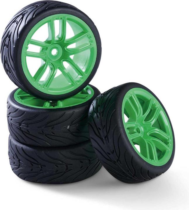 Immagine prodotto Carson Set di ruote 1:10 10 raggi (4) verde