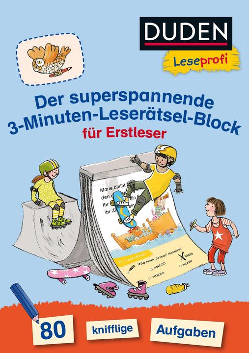 Produktbild Duden Leseprofi Der superspannende 3-Minuten-Leserätsel-Block für Erstleser (Deutsch, Susanna Moll, 2018)