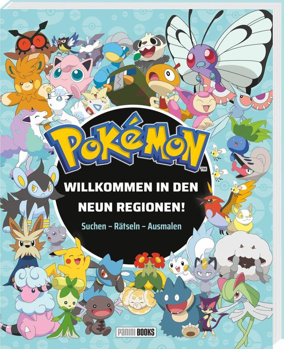 Produktbild Panini Pokémon: Willkommen in den neun Regionen! - Suchen - Rätseln - Malen