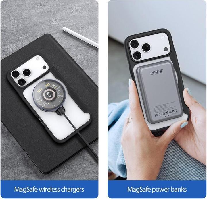 Produktbild Dux Ducis Skin X Pro 360° Ring Stand Series Lederhülle (Apple iPhone 17 Pro Max)