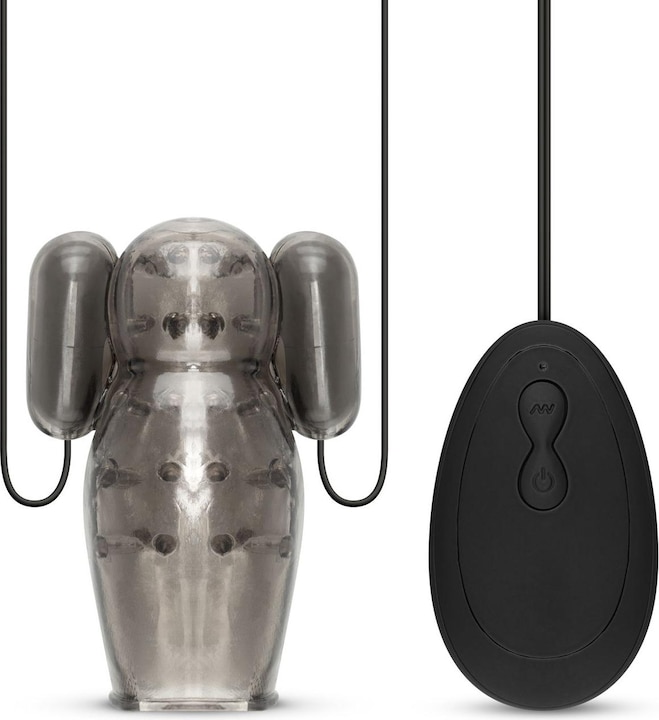 Easytoys Manchon de pénis vibrant avec télécommande - Grand