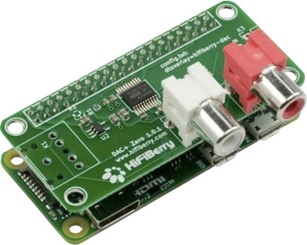 Actual product image HiFiBerry DAC+ Zero with RCA output