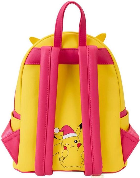 Actual product image Loungefly Pokemon by mini backpack Holiday Pikachu