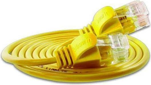 Actual product image Wirewin Slim patch cable: UTP, 5m, yellow (U/UTP, CAT6, 5 m)