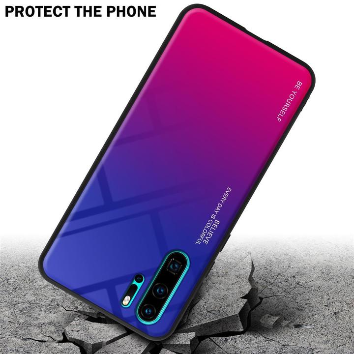 Actual product image Cadorabo TPU 2 colors glass cover (Huawei P30 Pro)