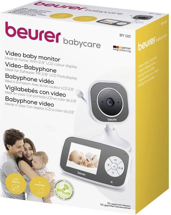 Image du produit Beurer Moniteur vidéo pour bébé BY 110 (Vidéo et audio, 300 m)
