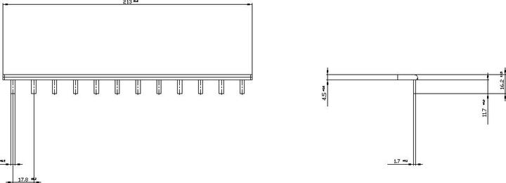 Produktbild Siemens 1 Phase Pin bus bar shock-hazard safety