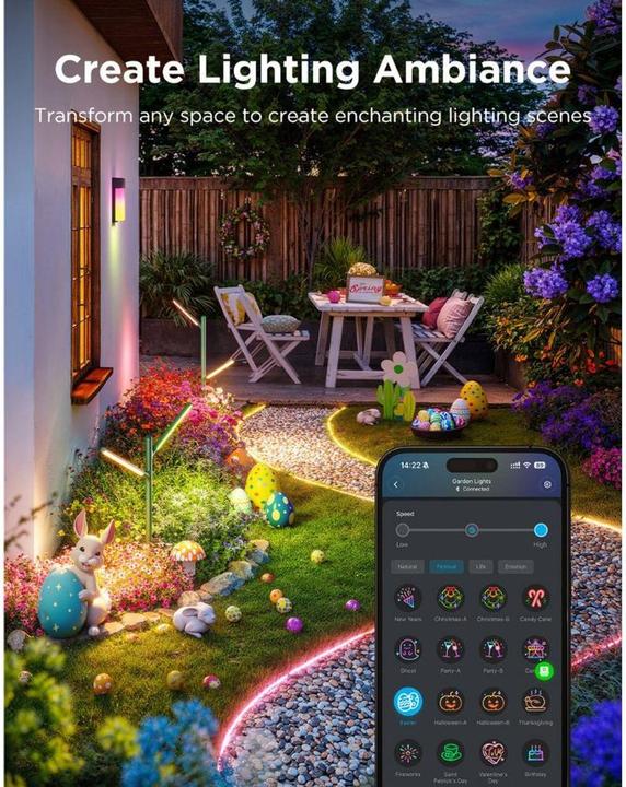 Actual product image Govee RGBICWW Garden Lights (1100 lm, IP66, IP67)