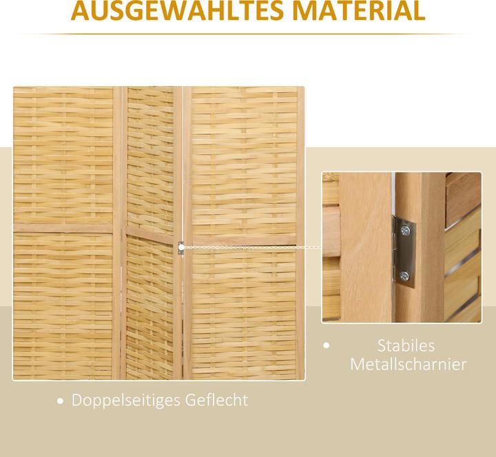 Image du produit Homcom Paravent avec 3 panneaux