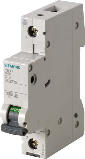 Actual product image Siemens Circuit breaker 1 pole 50 A 230 V, 400 V 5SL4150-6