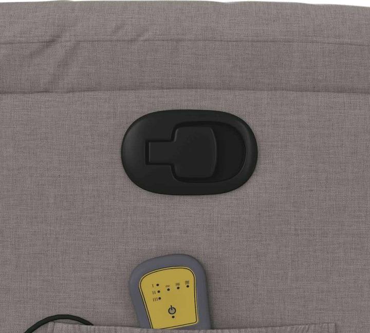 Actual product image VidaXL Massage chair taupe fabric