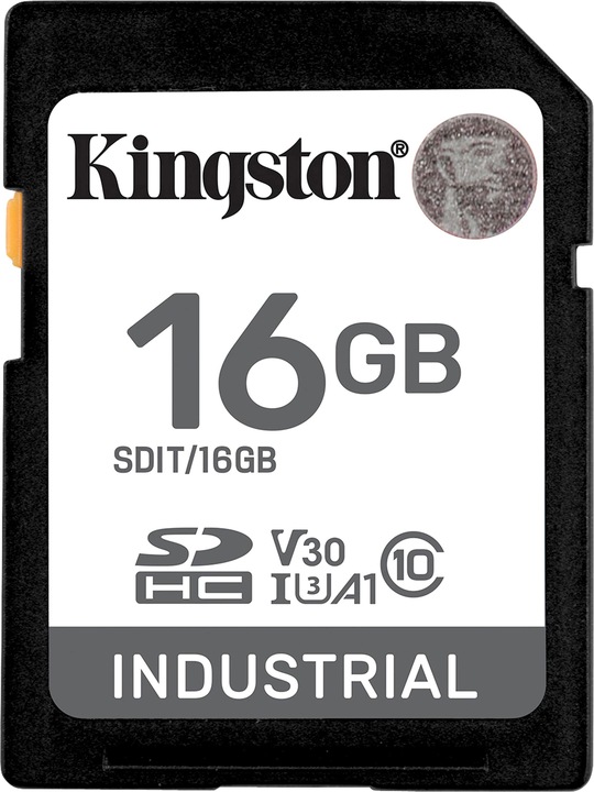 Kingston Card Ind. SD +ADP 16GB pSLC (16 GB, SDHC, U3, UHS-I)