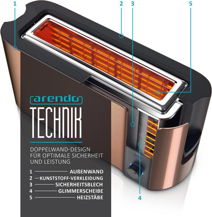 Actual product image Arendo Toaster