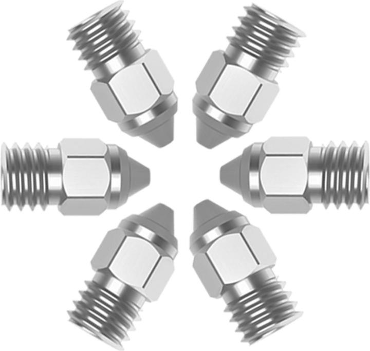 Image du produit Creality MK-HF Kit buse/buse en cuivre plaqué nickel 5pcs (Tube de grenaillage)