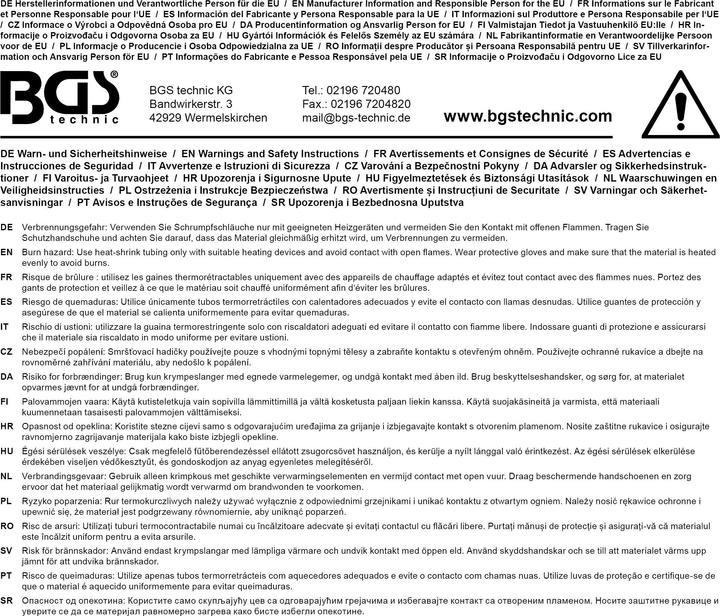 Produktbild BGS Schrumpfschlauch-Sortiment rot / schwarz 150-tlg. (150 x)