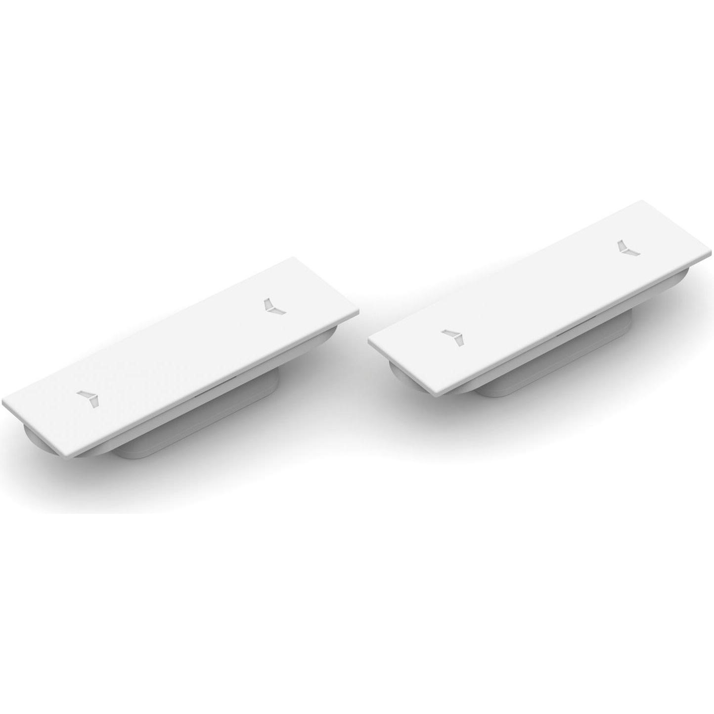 Rieffel, Türbeschlag + Scharnier, Türmagnet Magnotica Pro SE, 73 x 22 mm, Abdeckkappe rechteckig, Zamak weiss