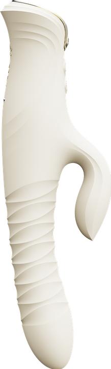 Produktbild Zalo Rabbit-Vibrator mit Stossfunktion – Elfenbeinweiss