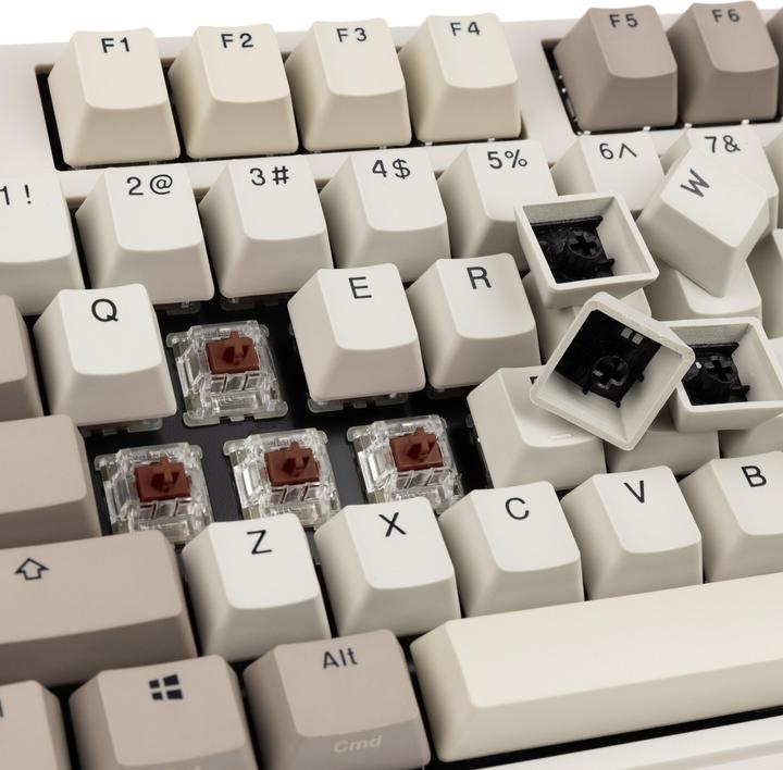 Actual product image Ducky Origin Vintage Gaming Keyboard, Cherry MX-Brown (US) (US, Cable)