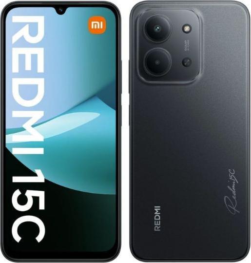 Actual product image Xiaomi Redmi 15C 4G (128 GB, Midnight Black, 6.90", Dual SIM, 4G)