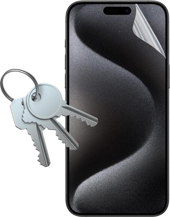 Produktbild Screenguard 100% Display Schutz Folie Apple iPhone 15 Pro Max Crystal Clear (1 Stk., Apple iPhone 15 Pro Max)