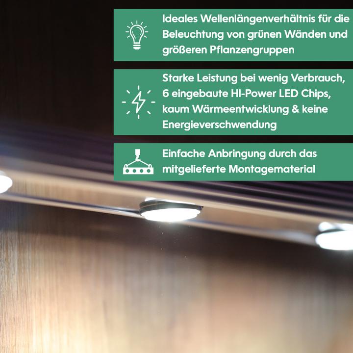 Actual product image Parus by Venso Wall Spot 60cm, beam angle 60 °, LED growth lamp, growth light for indoor plants and (LED, 245 V)