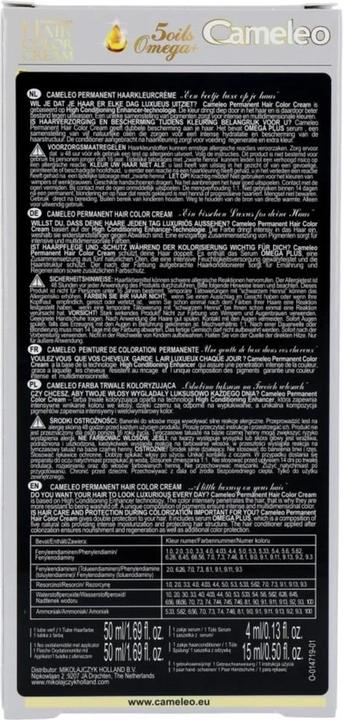 Immagine prodotto Delia Cosmetics DELIA Cameleo Kit Crema Colore Permanente per Capelli con 5 Oli Omega - Scegli la Tonalità