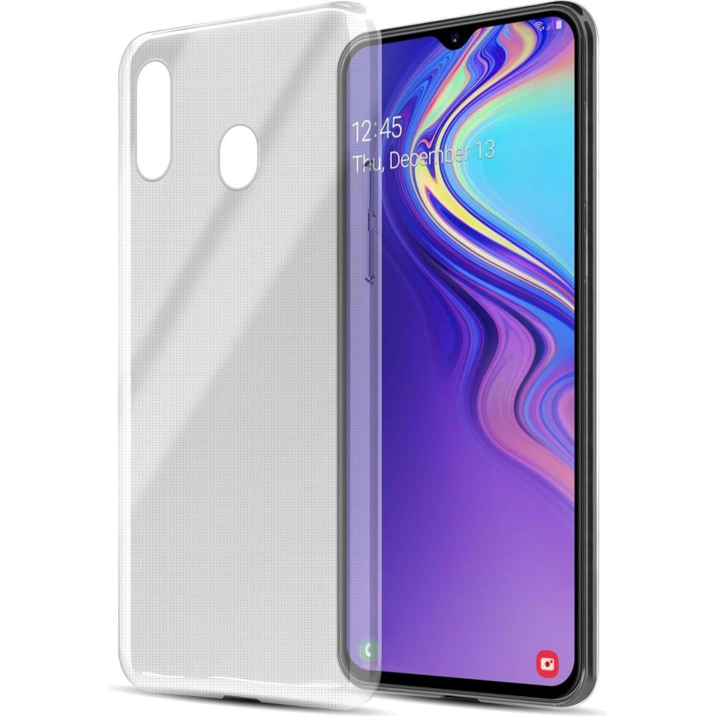 Cadorabo TPU Ultra Slim AIR Cover (Samsung Galaxy M30), Smartphone Hülle, Transparent