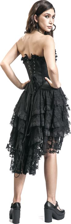 Image du produit Gothicana by EMP Aufwendiges Gothic Kleid mit Korsage und Vokuhila Rock (M)