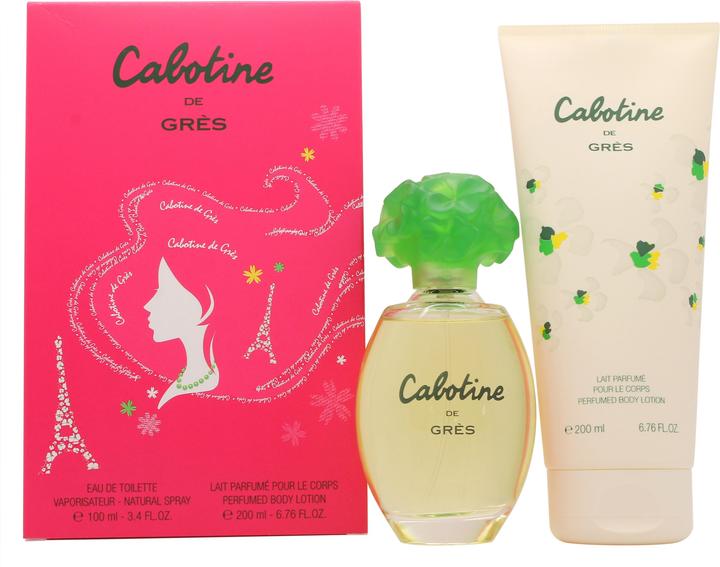 Gres CABOTINE by Parfums Gift Set -- 3.4 oz Eau de Toilette Spray + 6.7 oz Body Lotion (Parfum Set)