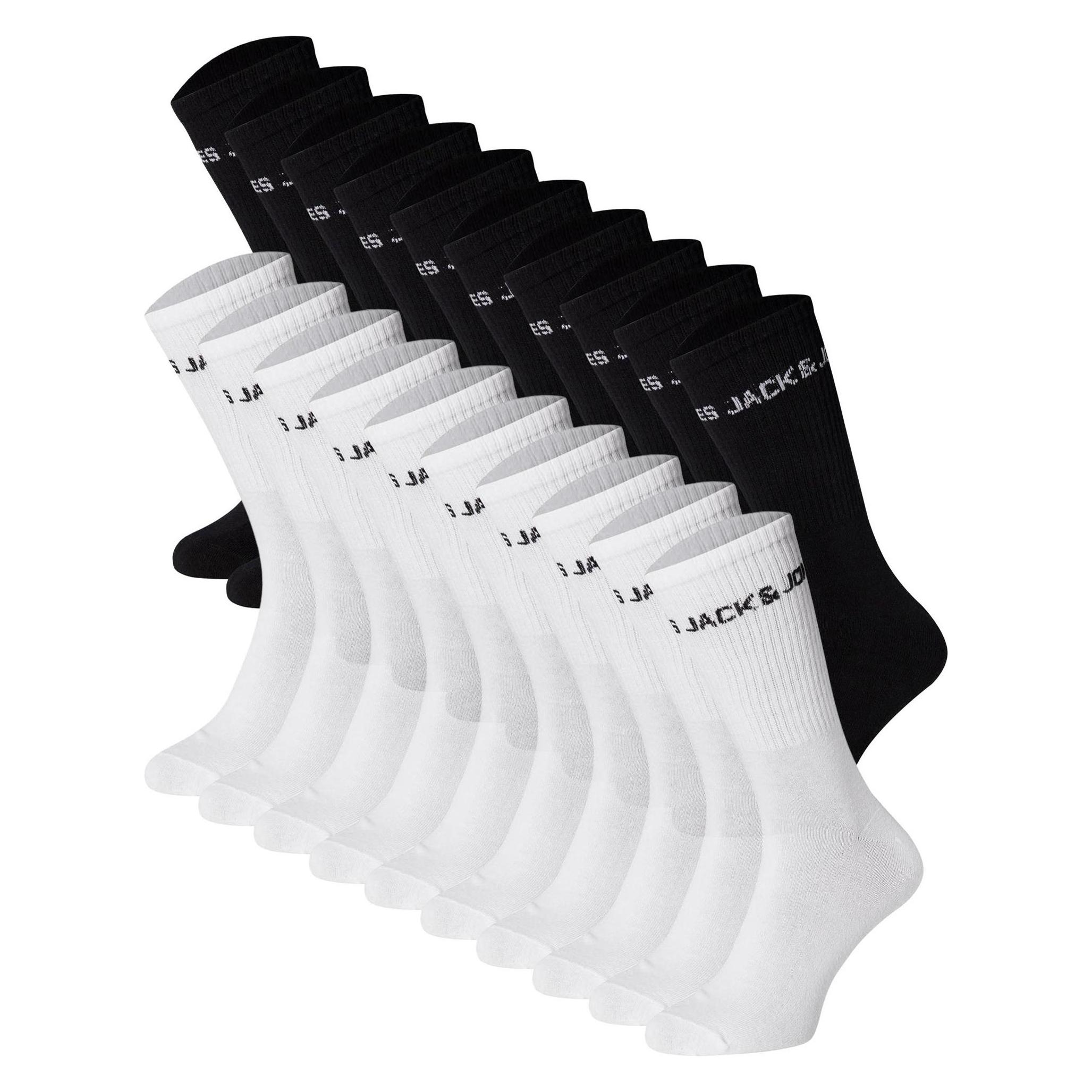 Jack & Jones, Unisex, Socken, Jacregen Tennis Socks 20 Pack Jnr Ln, Mehrfarbig, (20er Pack, 38 - 43)