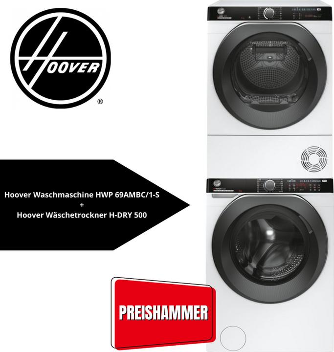 Image du produit Hoover Lave-linge HWP 69AMBC/1-S Gauche (9 kg, Gauche)