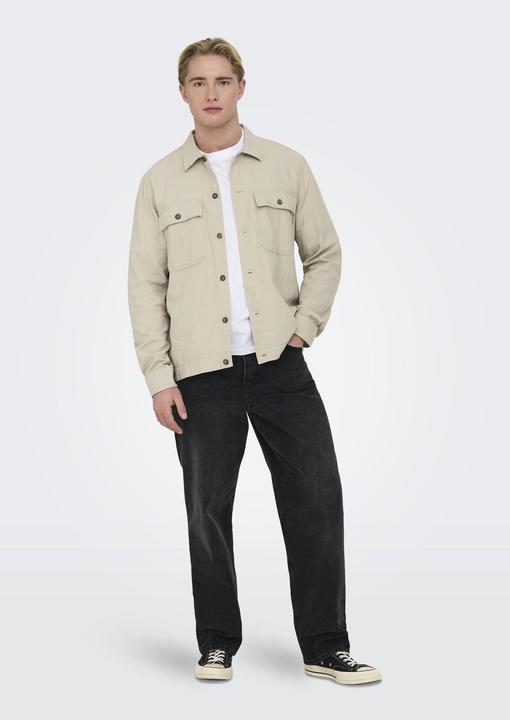 Produktbild Only & Sons Locker geschnitten Hemdkragen Hemd Hemd (XXL)