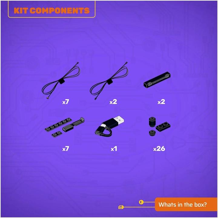 Actual product image Light my bricks LMB 2.0 LEGO® 10372# Hibiscus Light Kit