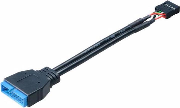 Akasa USB 2.0 to USB 3.0 header internal (0.10 m, USB 2.0)