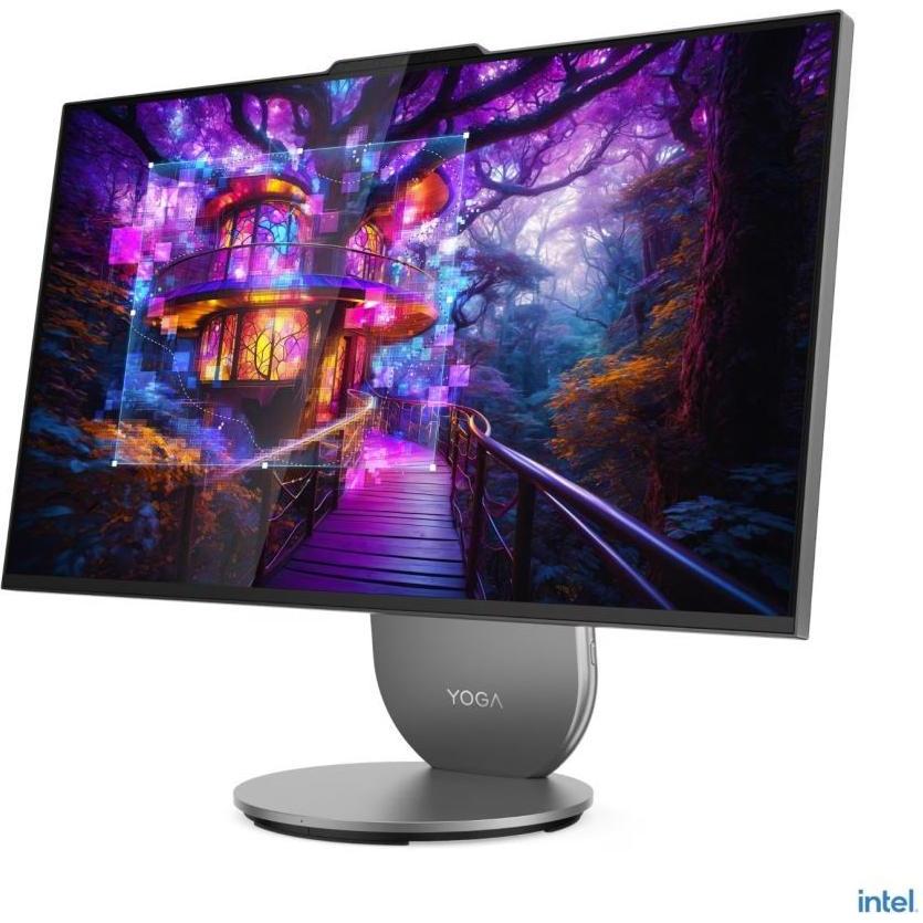Lenovo Yoga AIO 27IAH10 (Intel Core Ultra 7 255H, 16.38 GB, 1000 GB), PC, Grau